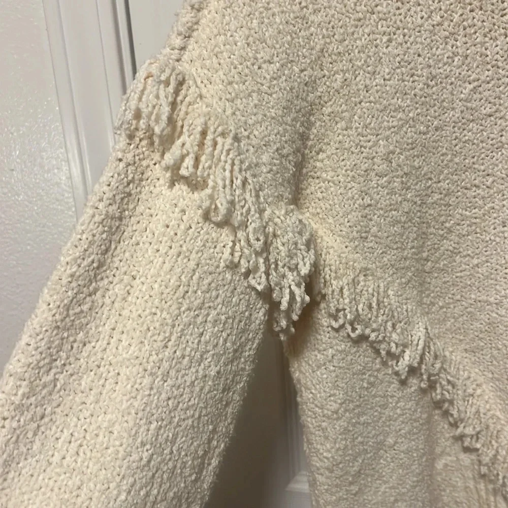 Madewell Montford Fringe Pullover Sweater. Small - Picture 5 of 10